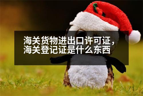 海關(guān)貨物進(jìn)出口許可證，海關(guān)登記證是什么東西