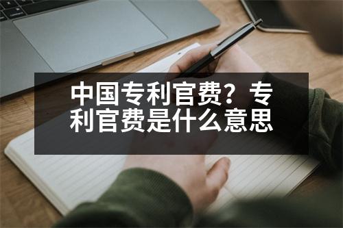 中國(guó)專利官費(fèi)？專利官費(fèi)是什么意思