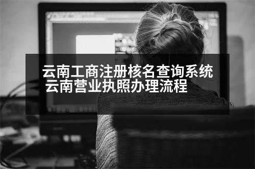 云南工商注冊(cè)核名查詢系統(tǒng) 云南營業(yè)執(zhí)照辦理流程