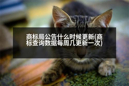 商標局公告什么時候更新(商標查詢數(shù)據(jù)每周幾更新一次)