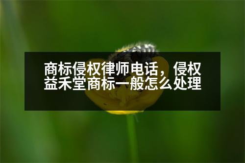 商標侵權律師電話，侵權益禾堂商標一般怎么處理