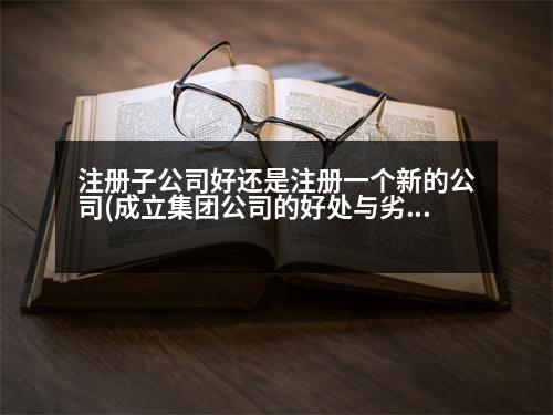 注冊(cè)子公司好還是注冊(cè)一個(gè)新的公司(成立集團(tuán)公司的好處與劣處有什么)